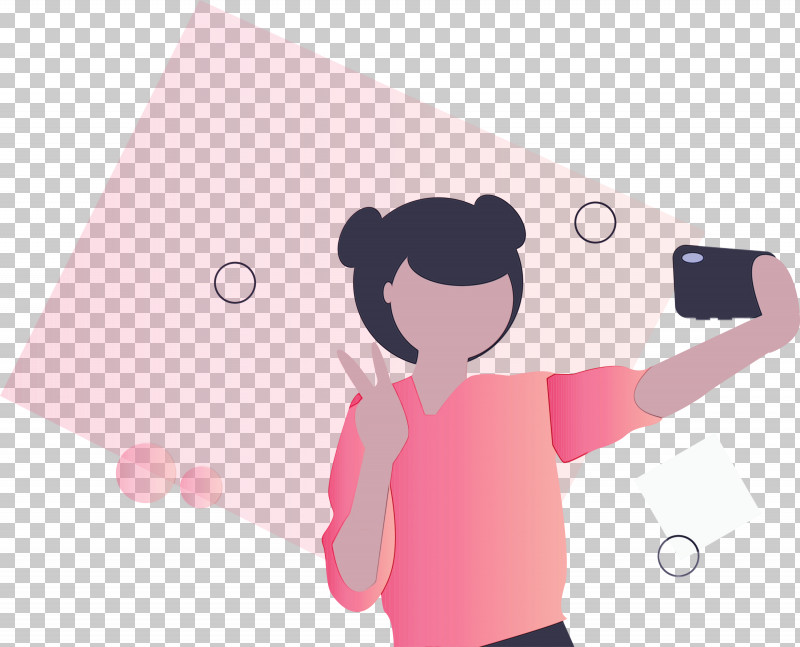 Cartoon Pink Gesture Animation PNG, Clipart, Animation, Camera, Cartoon, Gesture, Girl Free PNG Download