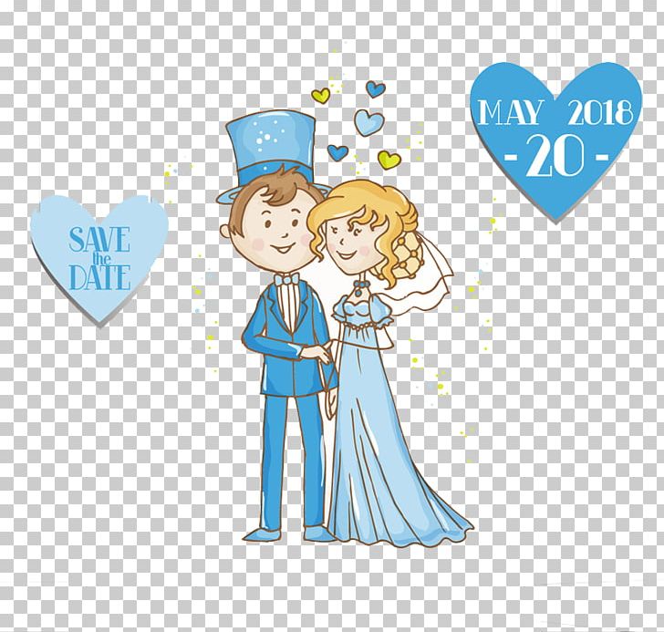 Wedding Invitation Bridegroom Save The Date PNG, Clipart, Balloon, Blue, Boy, Bride, Cartoon Free PNG Download