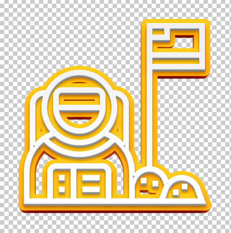 Astronaut Icon Astronautics Technology Icon PNG, Clipart, Astronaut Icon, Astronautics Technology Icon, Line, Text, Yellow Free PNG Download