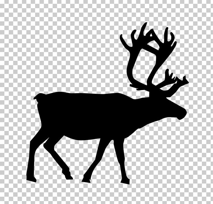 Reindeer Silhouette PNG, Clipart, Animal Silhouettes, Antler, Art, Black And White, Cartoon Free PNG Download