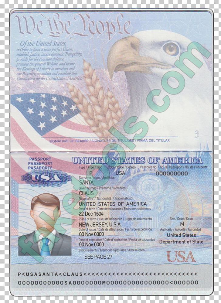 United States Of America United States Passport Canadian Passport Fake ...