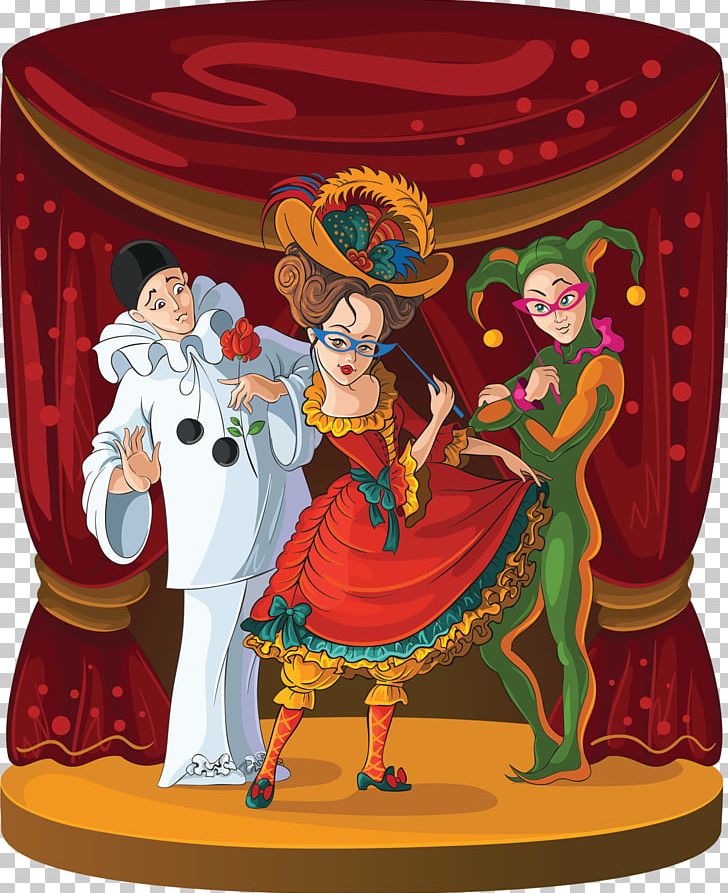 Harlequin Clown Pierrot Theatre PNG, Clipart, Actor, Art, Circus, Clown, Columbine Free PNG Download