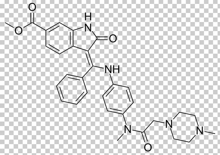 Nintedanib Tyrosine-kinase Inhibitor Idiopathic Pulmonary Fibrosis Protein Kinase Inhibitor PNG, Clipart, Acid, Angle, Area, Auto Part, Black And White Free PNG Download