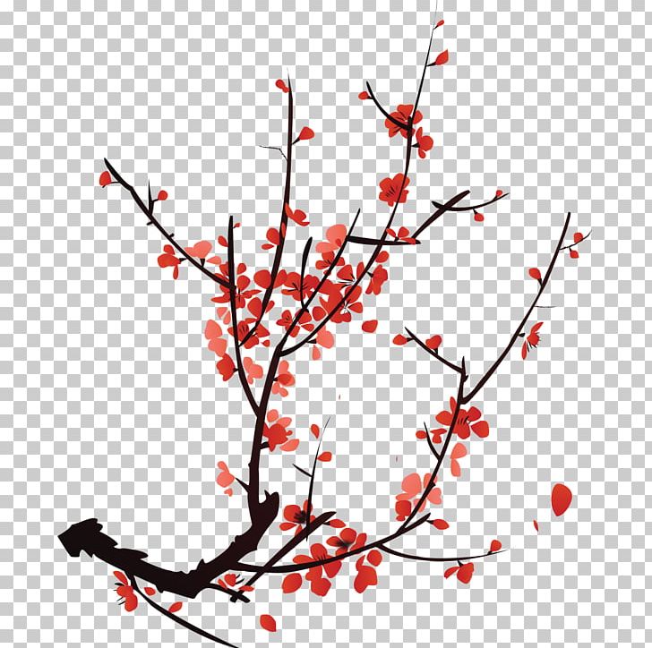 Plum Blossom Chinoiserie Illustrator Illustration PNG, Clipart, Bamboo, Branch, Branches, Chinese Art, Chinese Painting Free PNG Download
