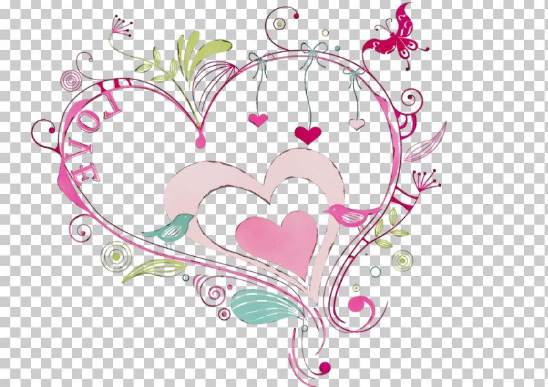 Heart Pink Heart Love Ornament PNG, Clipart,  Free PNG Download