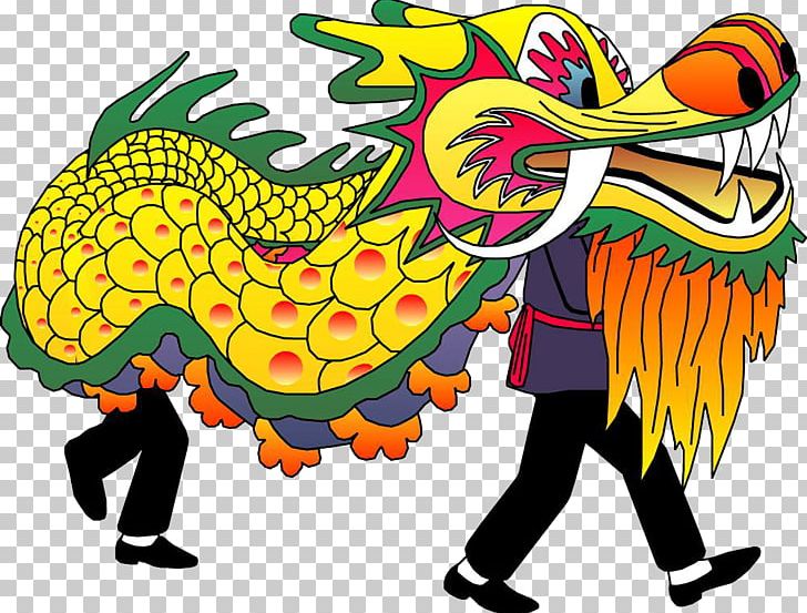 Chinese New Year Dragon Dance Lion Dance Lantern Festival Tradition PNG, Clipart, Artwork, Cartoon, Culture, Dancing, Dragon Free PNG Download