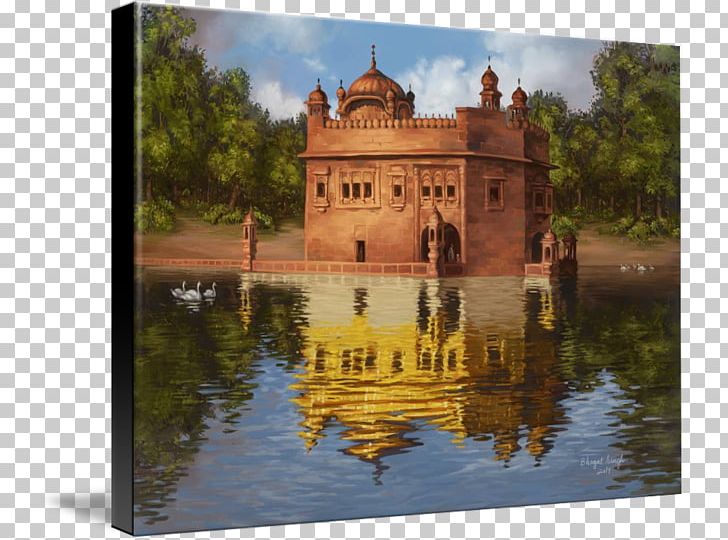 Golden Temple Sikhism Gurdwara Painting Art PNG, Clipart, Amritsar, Art, Artist, Bhagat, Building Free PNG Download