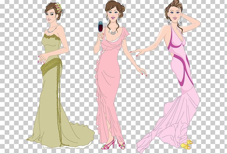 Woman Fashion Illustration PNG, Clipart, Ai Vector Material, Cartoon, Fashion, Fashion Design, Fashion Girl Free PNG Download