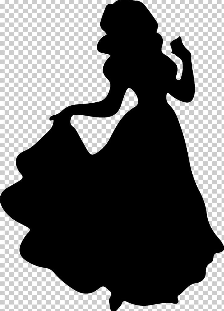 Snow White Tiana Cinderella Silhouette PNG, Clipart, Animation, Artwork, Black, Black And White, Cartoon Free PNG Download