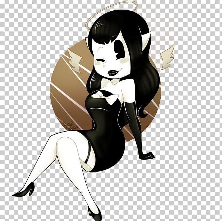 Bendy And The Ink Machine Drawing Angel Of The Stage TheMeatly Games PNG, Clipart, Angel, Angel Of The Stage, Art, Bendy And The Ink Machine, Black Hair Free PNG Download
