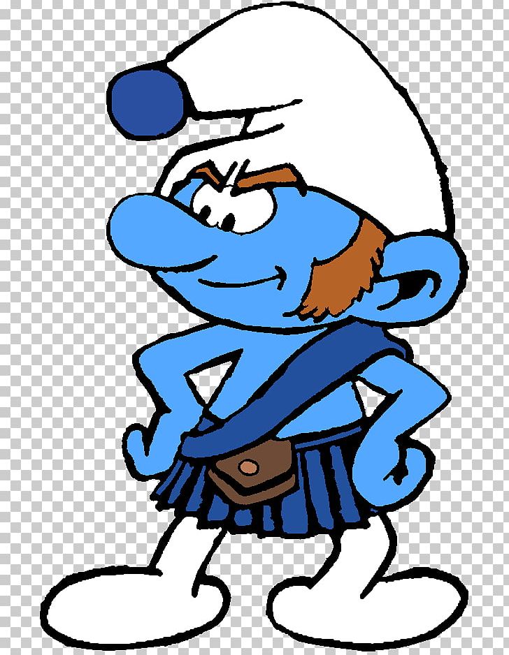 Gutsy Smurf Papa Smurf Narrator Smurf Hefty Smurf Clumsy Smurf PNG, Clipart, Animation, Area, Art, Artwork, Black And White Free PNG Download