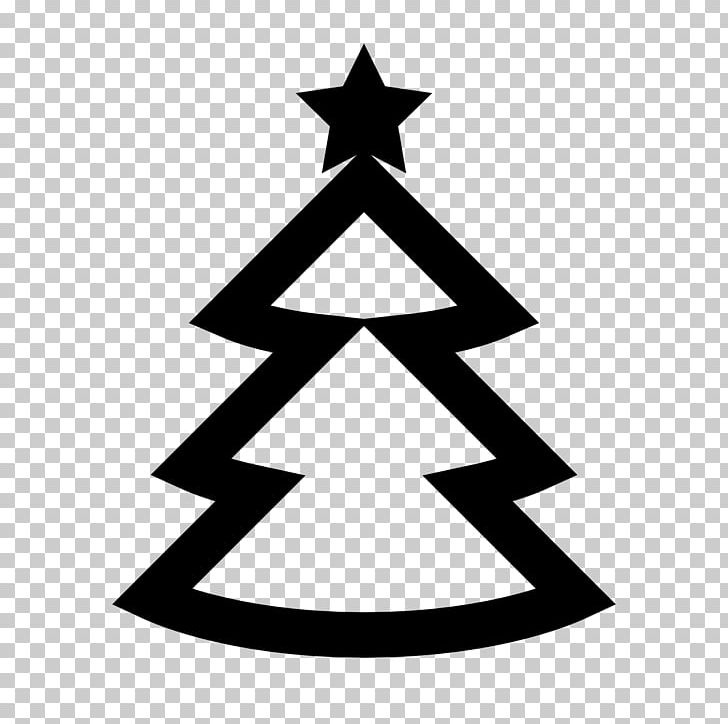 Computer Icons Evergreen Tree PNG, Clipart, Angle, Black And White, Christmas, Christmas Decoration, Christmas Ornament Free PNG Download
