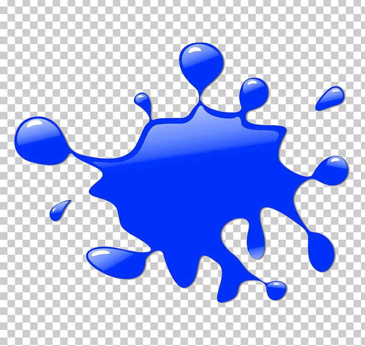 blue paint splash png