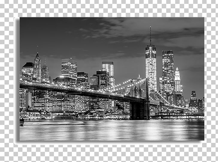 Skyline Brooklyn Bridge Painting Art Mural PNG, Clipart, Art, Black And White, Bridge, Brooklyn Bridge, City Free PNG Download