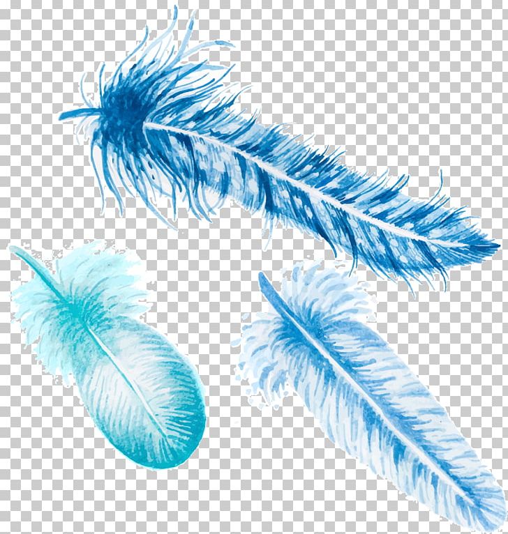 Feather Euclidean PNG, Clipart, Animals, Blue, Blue Background, Blue Flower, Blue Vector Free PNG Download