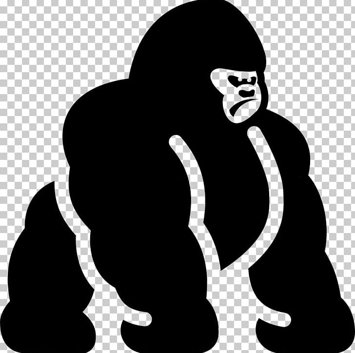 Gorilla Computer Icons Panda Pop PNG, Clipart, Animal, Animals, Black, Black And White, Computer Icons Free PNG Download