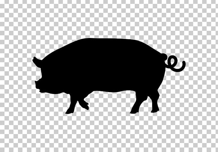 Pig Silhouette PNG, Clipart, Animals, Autocad Dxf, Black And White, Cattle Like Mammal, Computer Icons Free PNG Download