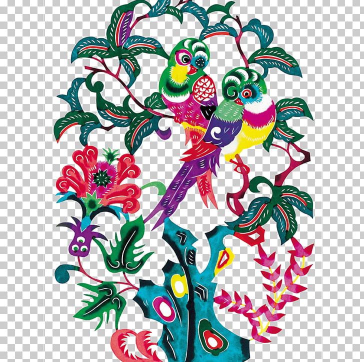 Eurasian Magpie Chinese Paper Cutting Papercutting PNG, Clipart, Animals, Area, Art, Artwork, Branch Free PNG Download