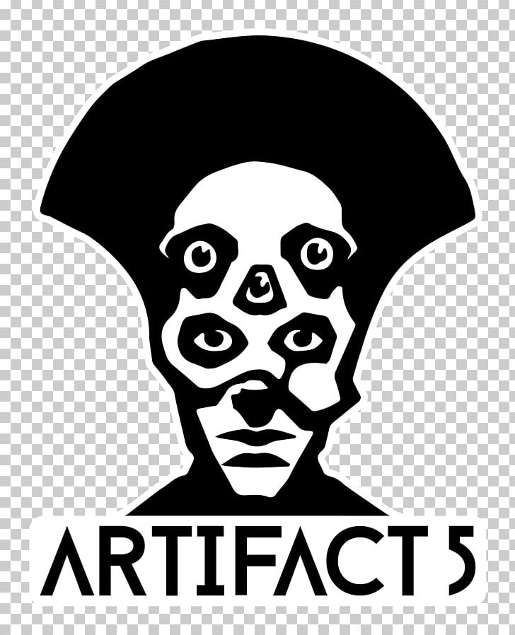 Anamorphine Artifact 5 Inc. Game Logo PNG, Clipart, Art, Artifact, Black And White, Brand, Face Free PNG Download
