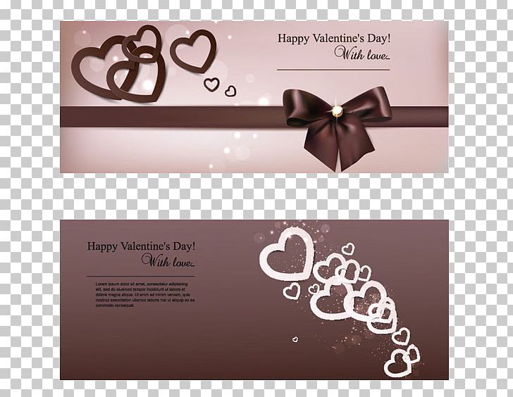 Greeting Card Valentines Day Adobe Illustrator PNG, Clipart, Adobe Illustrator, Bow, Brown, Encapsulated Postscript, Greeting Free PNG Download