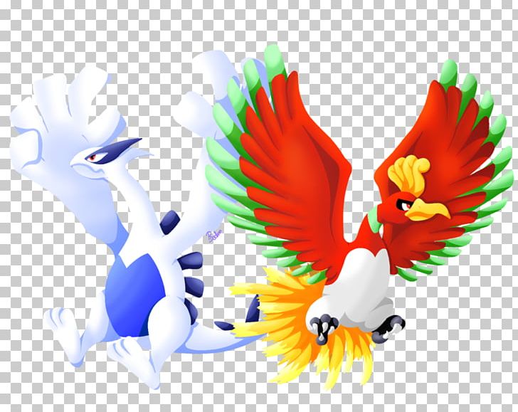 Lugia Ho-Oh Pokémon Drawing PNG, Clipart, Art, Beak, Bird, Computer Wallpaper, Deviantart Free PNG Download