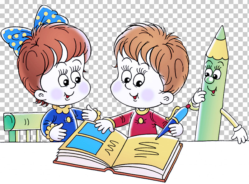 Cartoon Reading Sharing PNG, Clipart, Cartoon, Reading, Sharing Free PNG Download