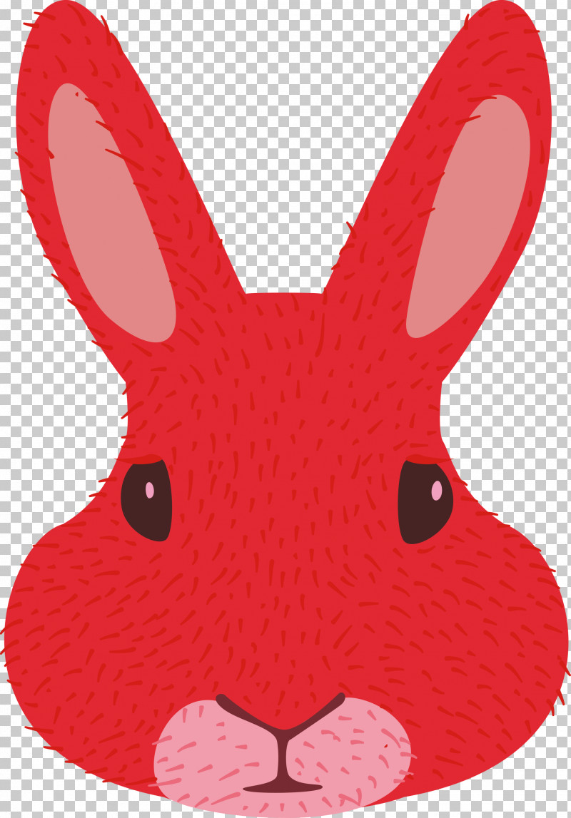 Easter Bunny PNG, Clipart, Cartoon Rabbit, Cute Rabbit, Easter Bunny, Rabbit, Red Free PNG Download