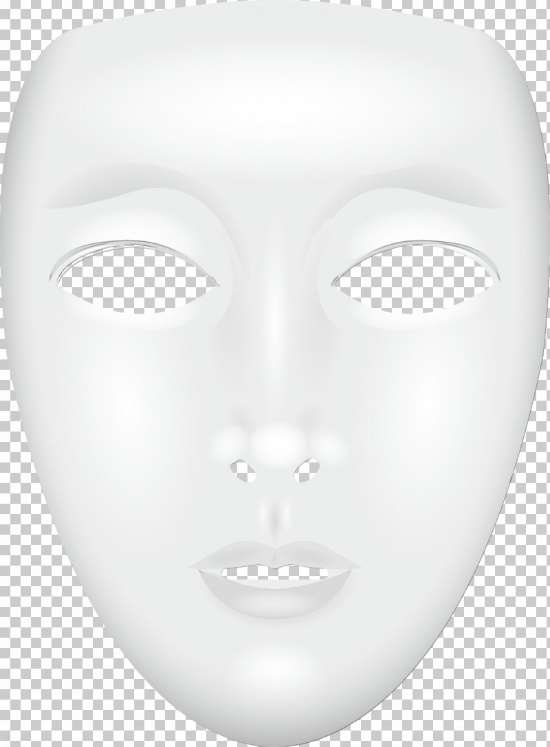 Face White Head Masque Nose PNG, Clipart, Cheek, Costume, Face, Forehead, Head Free PNG Download