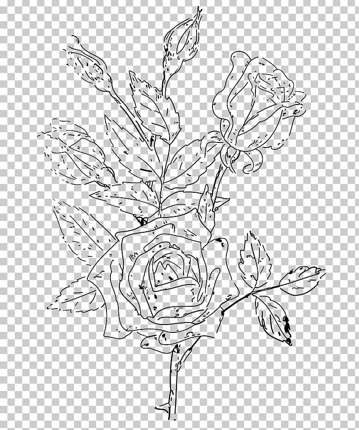Floral Design Drawing PNG, Clipart, Art, Branch, Drawing, Fictional Character, Flora Free PNG Download