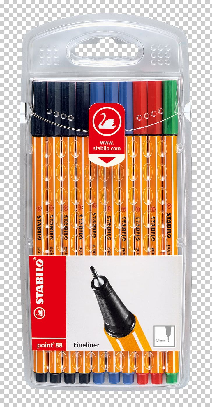 Marker Pen Schwan-STABILO Schwanhäußer GmbH & Co. KG Pens Fountain Pen Stabilo Point 88 PNG, Clipart, Color, Drawing, Fiber, Fountain Pen, Gel Pen Free PNG Download