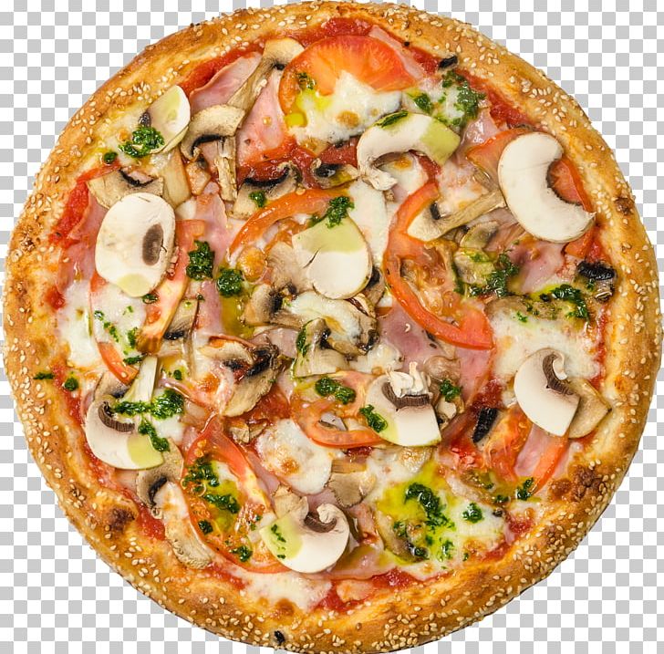 Pizza Ham Sushi Baziliko-Pitstsa Restaurant PNG, Clipart, American Food, Bazilikopitstsa, California Style Pizza, Cuisine, Delivery Free PNG Download