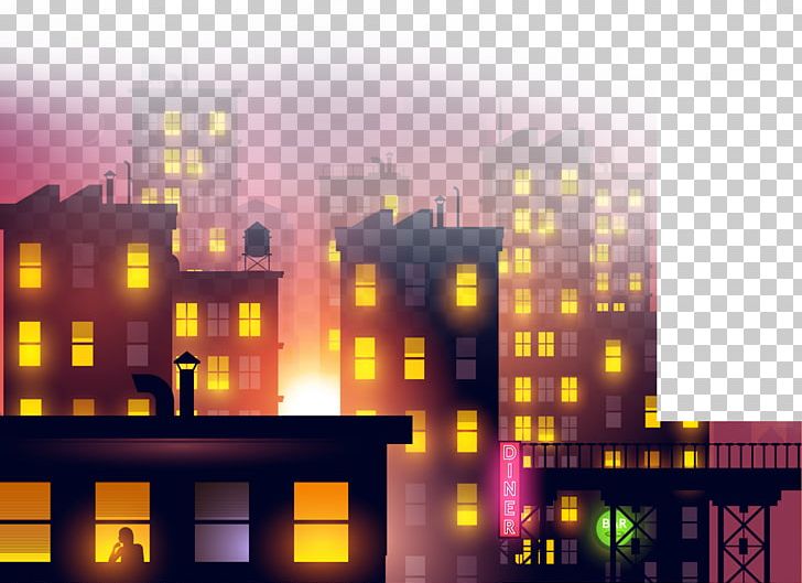 City Midnight Illustration PNG, Clipart, Architecture, Building, City, City Silhouette, Computer Wallpaper Free PNG Download