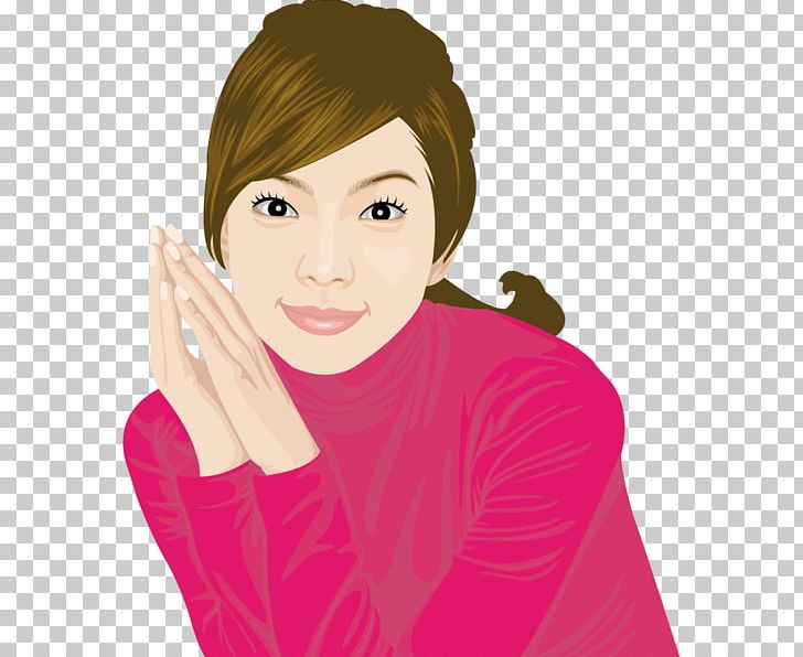 Cartoon Woman PNG, Clipart, Beauty, Brown Hair, Cartoon, Cheek, Chin Free PNG Download