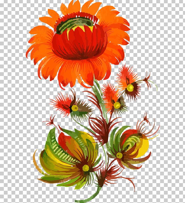 Petrykivka Painting Floral Design Folk Art PNG, Clipart, Arte, Chrysanths, Cut Flowers, Daisy, Daisy Family Free PNG Download