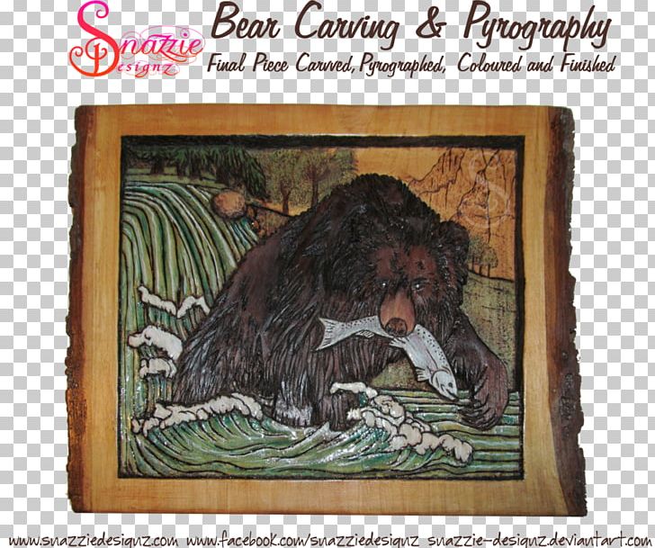 Pyrography Craft Wood Carving Frames Bear PNG, Clipart, Bear, Carnivora, Carnivoran, Coffee Tables, Copyright Free PNG Download