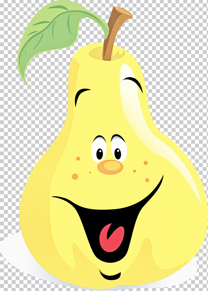 Pear Yellow Cartoon Fruit Pear PNG, Clipart, Cartoon, Food, Fruit, Pear, Plant Free PNG Download