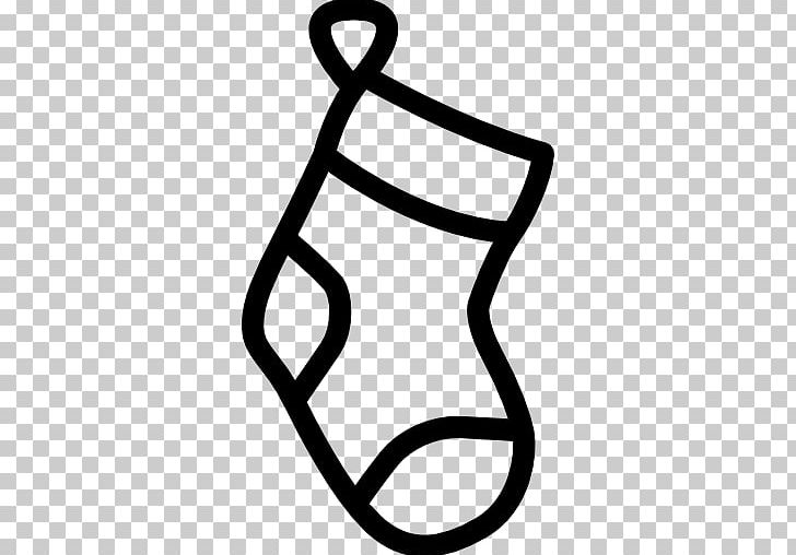Christmas Stockings Sock Computer Icons Santa Claus PNG, Clipart, Black And White, Christmas, Christmas Decoration, Christmas Ornament, Christmas Stockings Free PNG Download