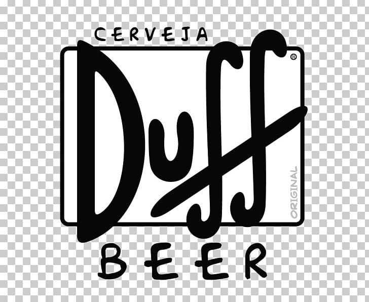 Duff Beer Homer Simpson Duffman Logo PNG, Clipart, Area, Beer, Beer Bottle, Black, Black And White Free PNG Download