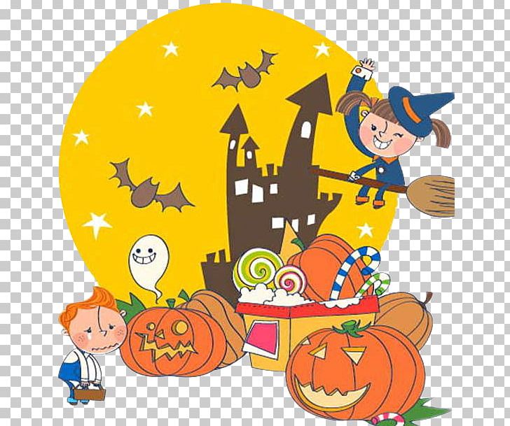 Halloween Child Cartoon Illustration PNG, Clipart, Cartoon, Castle, Child, Comics, Encapsulated Postscript Free PNG Download