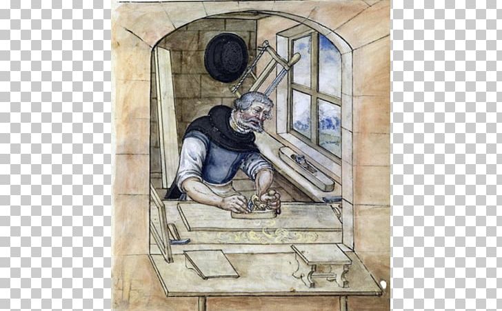 Late Middle Ages Painting Illuminated Manuscript PNG, Clipart, Art, Artwork, Book, Carpenter, Illuminated Manuscript Free PNG Download