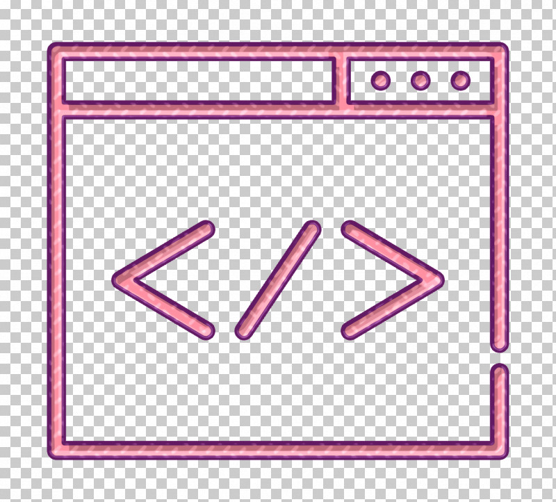 Browser Icon Coding Icon SEO And Online Marketing Elements Icon PNG, Clipart, Browser Icon, Coding Icon, Line, Pink, Rectangle Free PNG Download