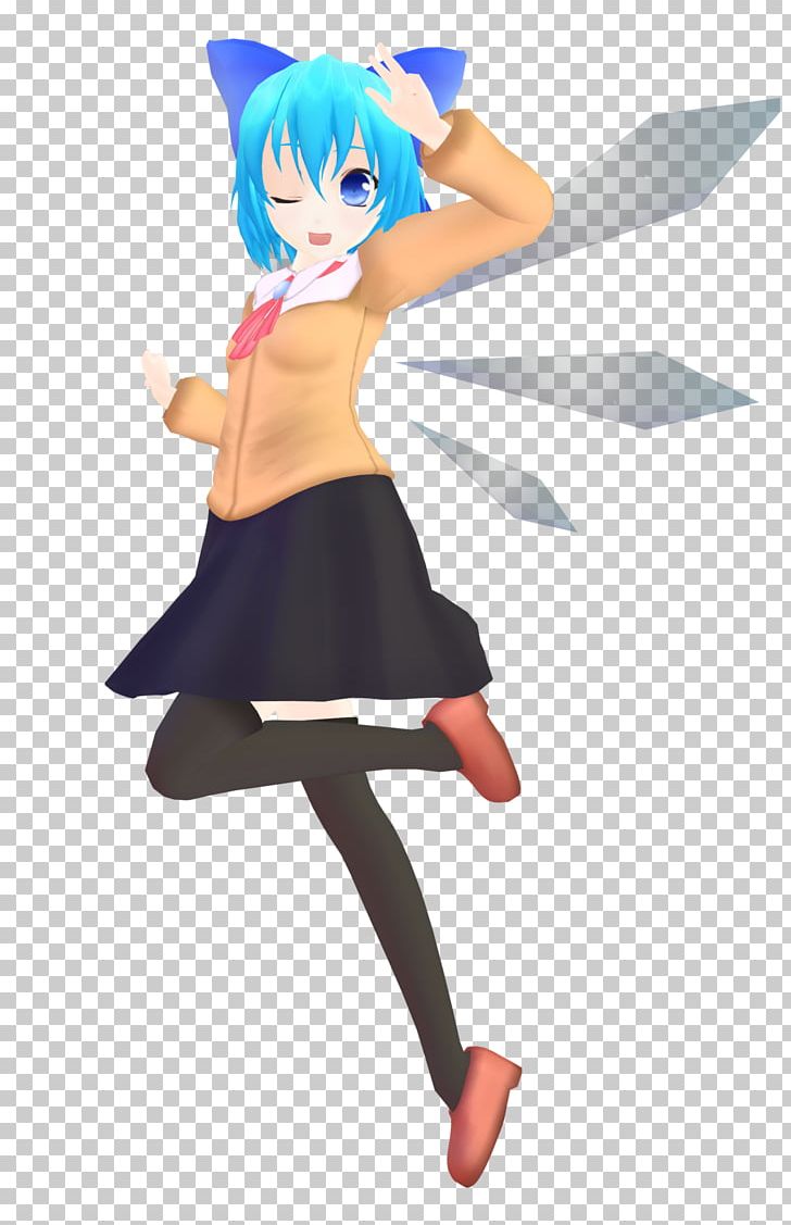 Cirno School Uniform Costume Touhou Project PNG, Clipart, Action Figure, Anime, Cartoon, Cirno, Clothing Free PNG Download