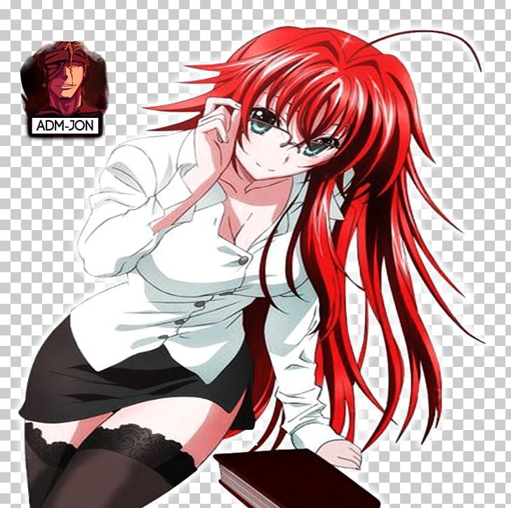 Rias Gremory High School DxD Anime, Anime, black Hair, fictional Character  png