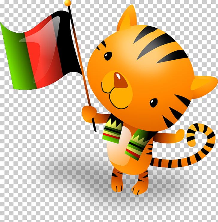 Flag Illustration PNG, Clipart, American Flag, Animal, Carnivoran, Cartoon, Cat Free PNG Download