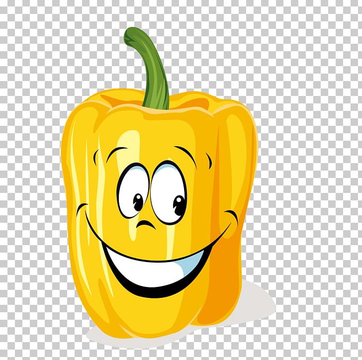 Capsicum Annuum Yellow Cartoon PNG, Clipart, Black Pepper, Boy Cartoon, Calabaza, Capsicum, Cartoon Character Free PNG Download