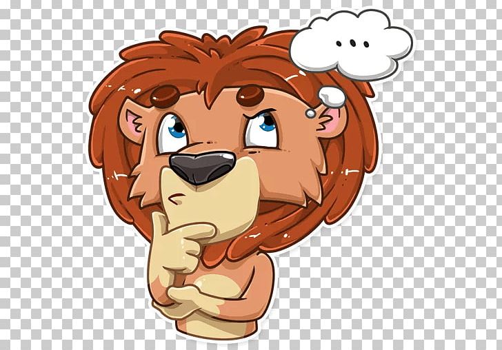 Lion Telegram Sticker Dog PNG, Clipart, Animal, Animals, Art, Big Cat, Big Cats Free PNG Download