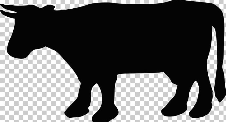 Beef Cattle Silhouette PNG, Clipart, Beef Cattle, Black, Black And White, Cattle, Cattle Like Mammal Free PNG Download