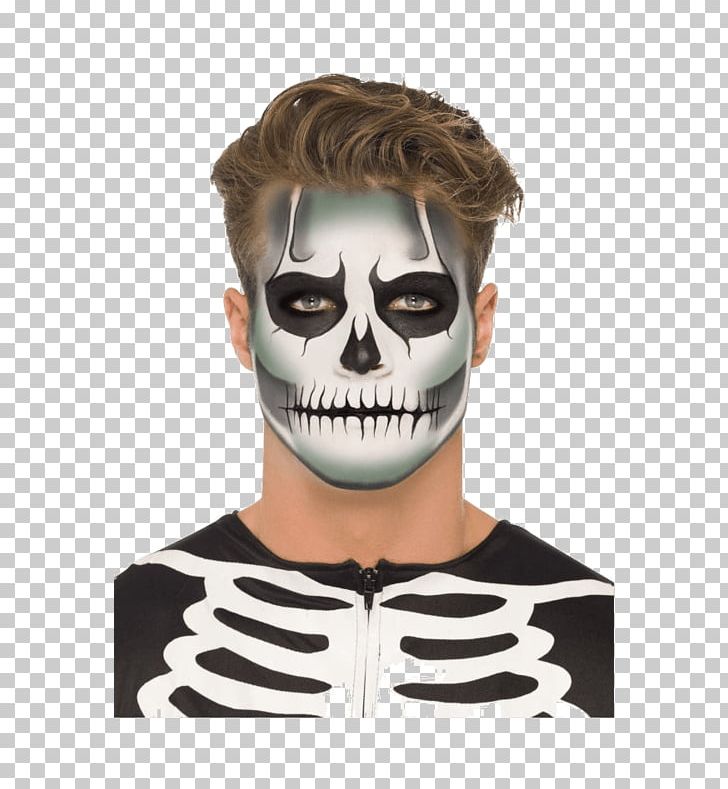 Costume Party Skeleton Cosmetics Face Prosthetic Makeup PNG, Clipart, Bone, Color, Cosmetics, Costume, Costume Party Free PNG Download