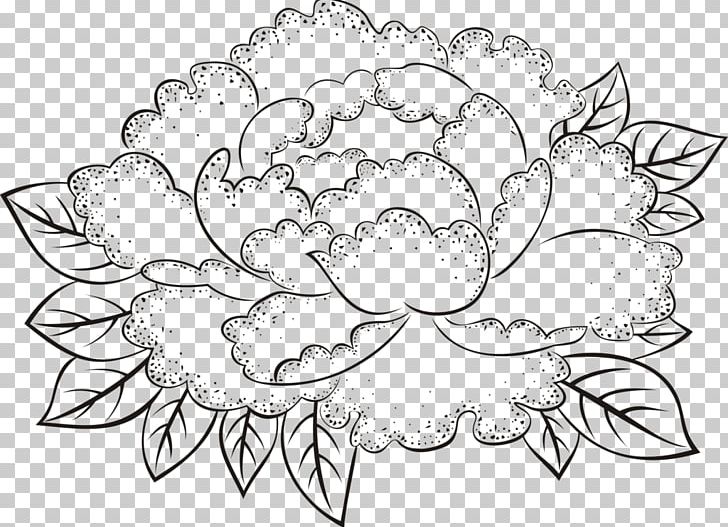 Floral Design Moutan Peony Drawing Painting Flower PNG, Clipart, Artwork, Black And White, Circle, Cut Flowers, Drawing Free PNG Download
