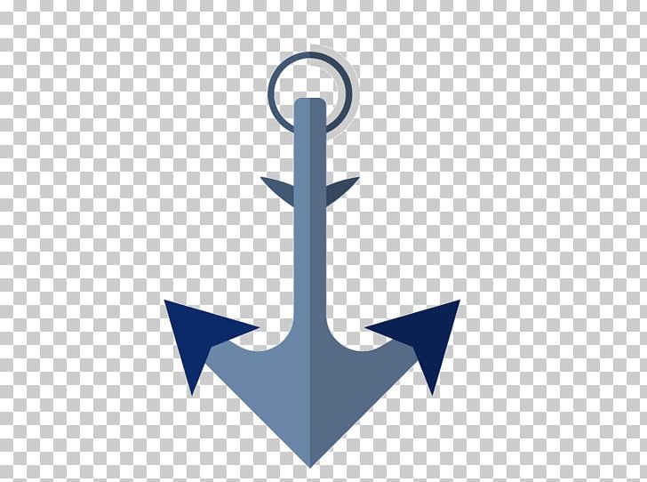 blue cartoon anchor
